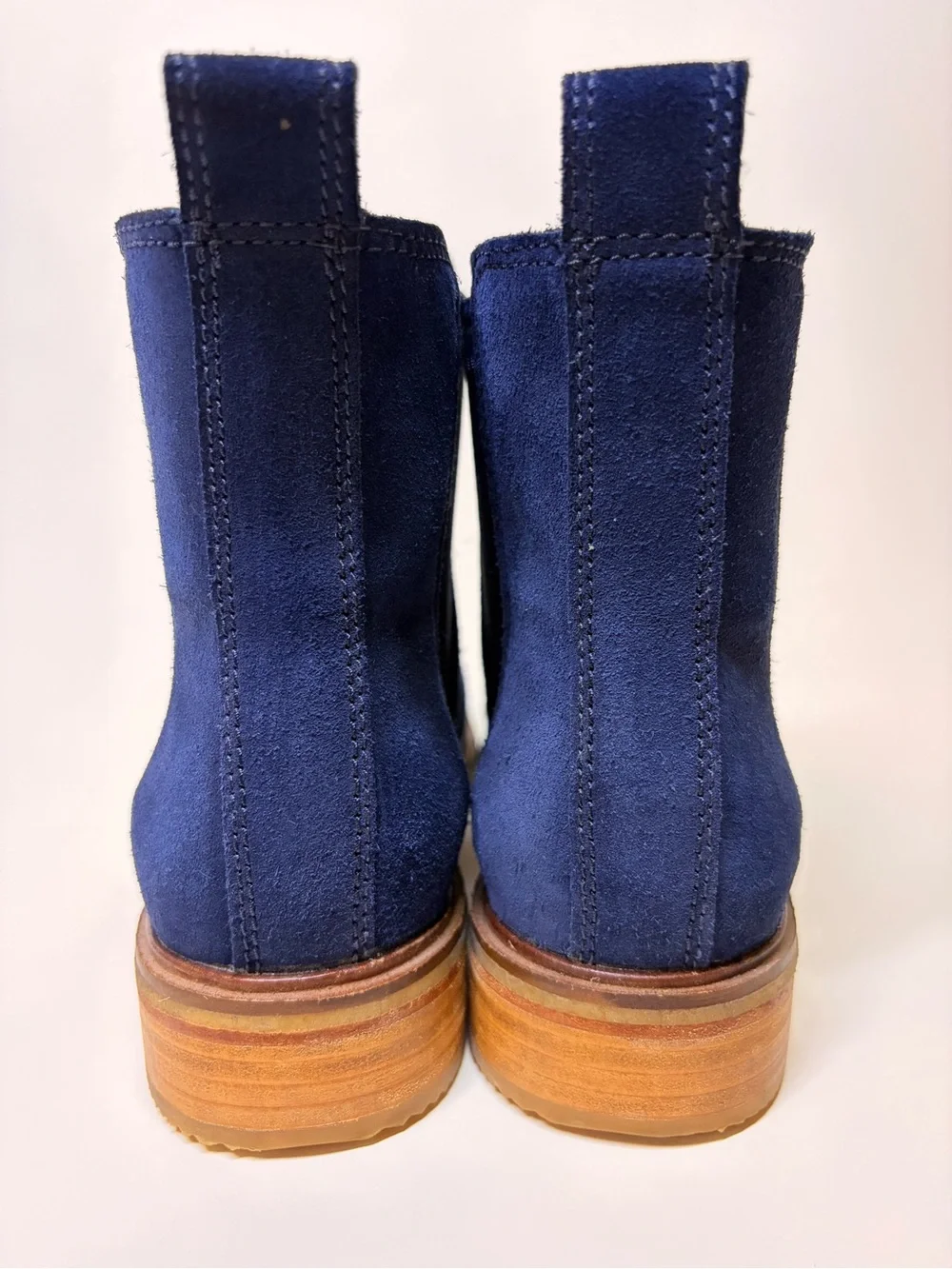 Clarks Clarkdale Arlo Chelsea Boots Women 8.5 M Navy Suede Leather 26145115
